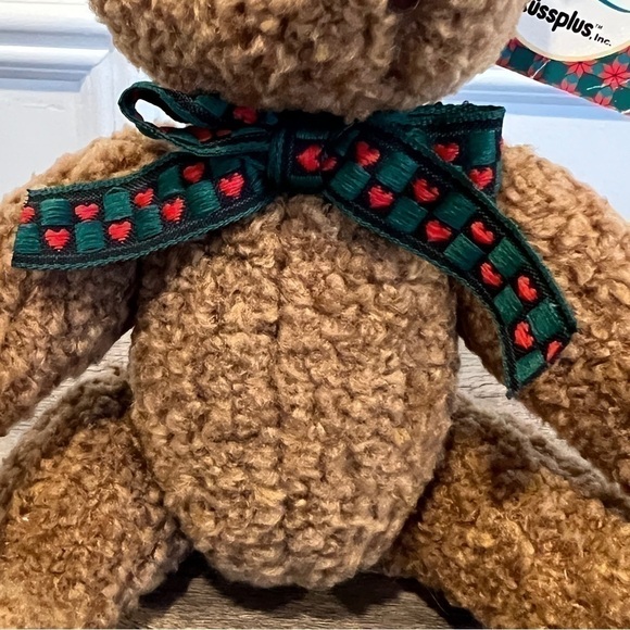 Vintage Russplus “Holiday Friends” Jointed Teddy Bear Plush Stuffed Animal - Picture 4 of 16